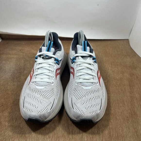 Saucony Omni 21 Women Size 8.5 Running Shoes White Blue Red S10762-31 - Picture 2 of 9